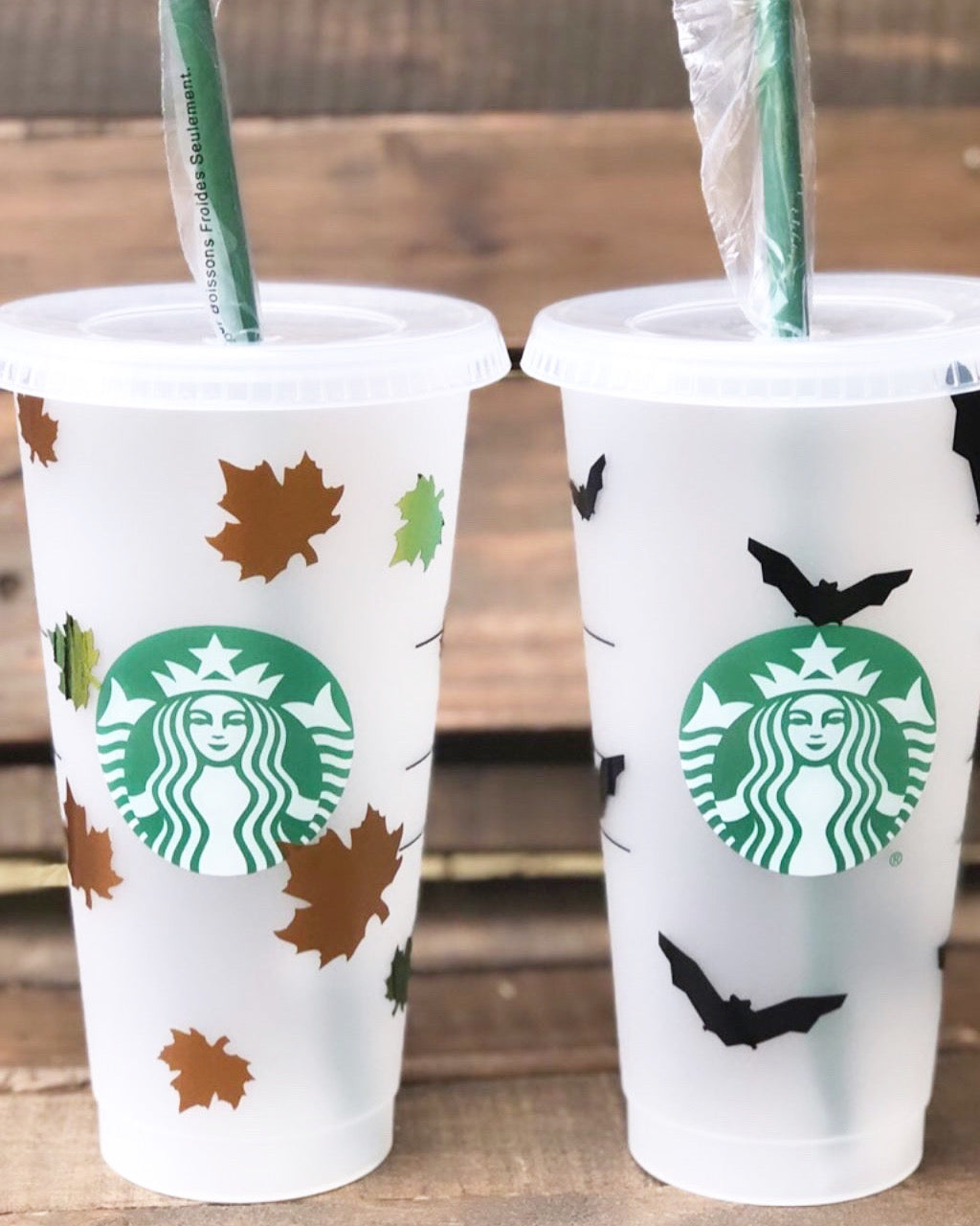 Fall Leaves or Bat Wings Cold Cup