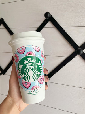 Donut Hearts Cold or Hot Cup