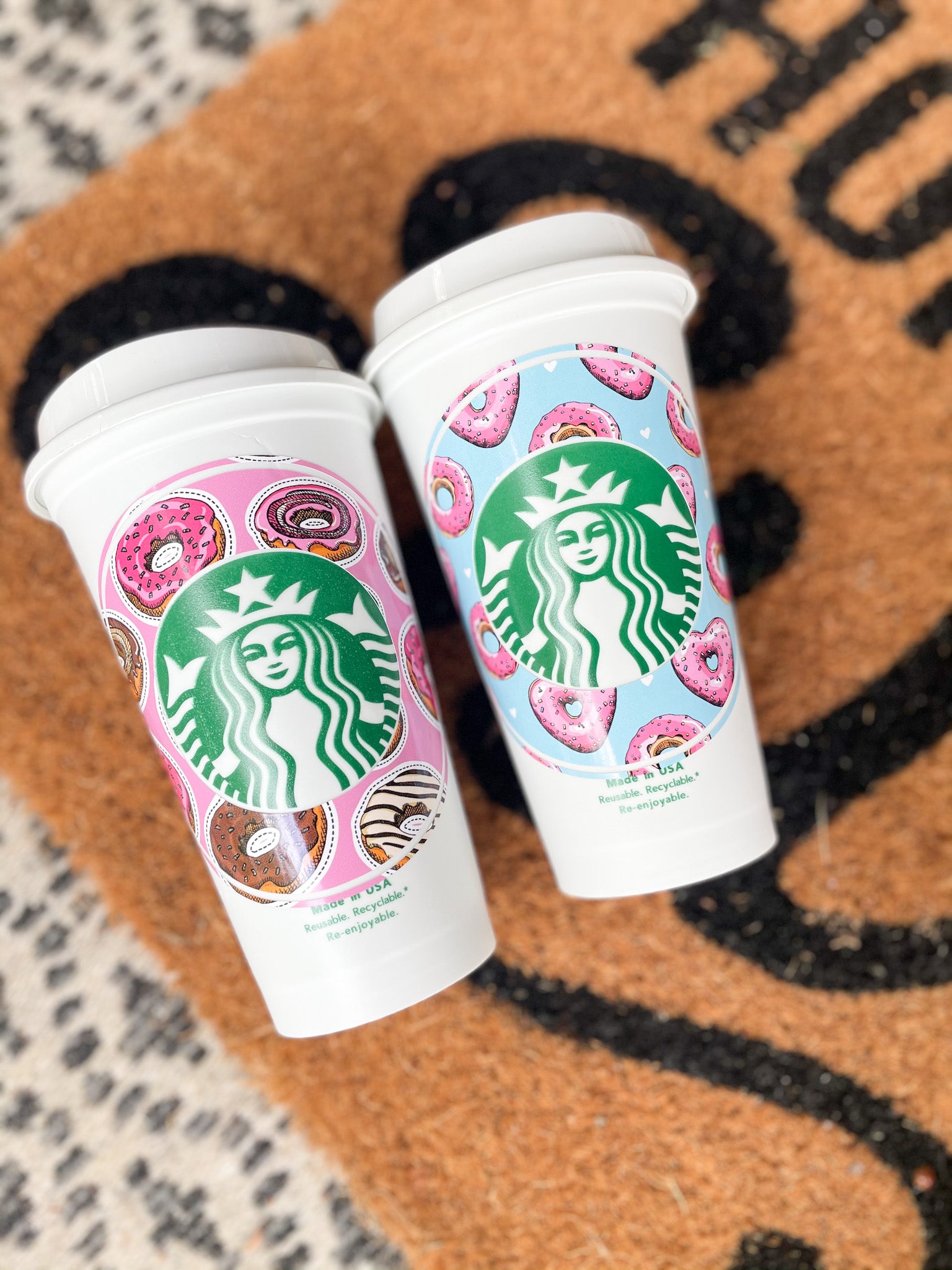 Donut Hearts Cold or Hot Cup