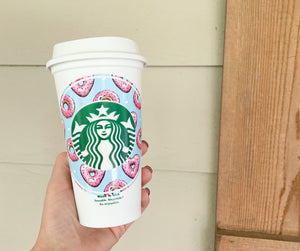 Donut Hearts Cold or Hot Cup