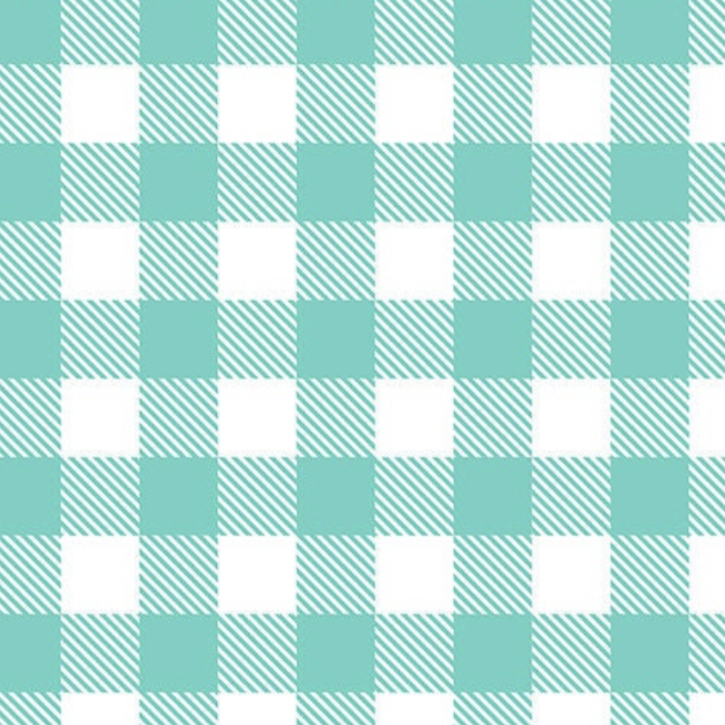 Mint Gingham Cold or Hot Cup