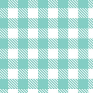 Mint Gingham Cold or Hot Cup