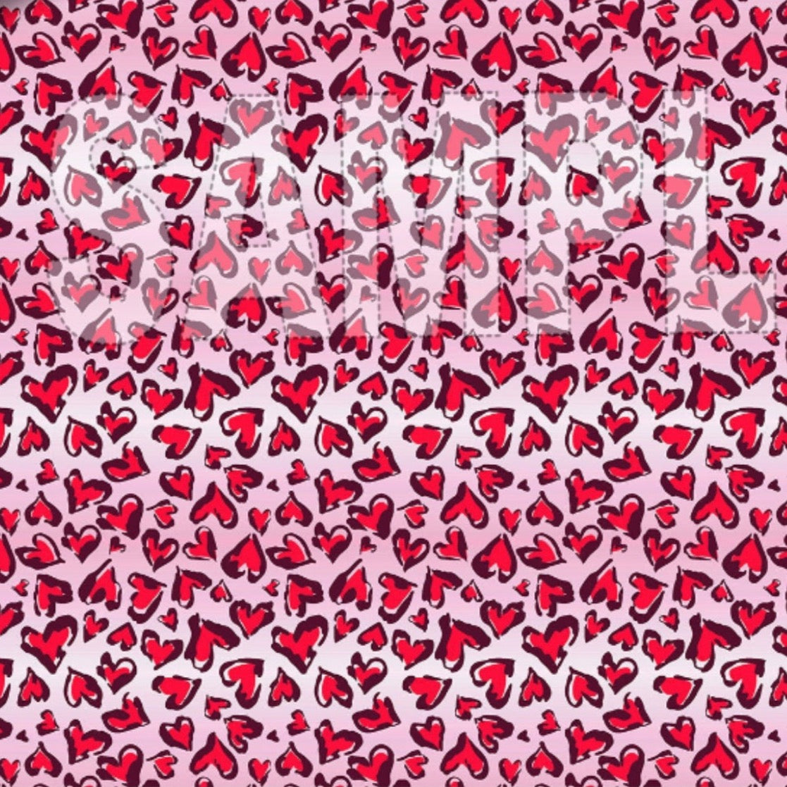 Leopard Valentines Heart Cold or Hot Cup
