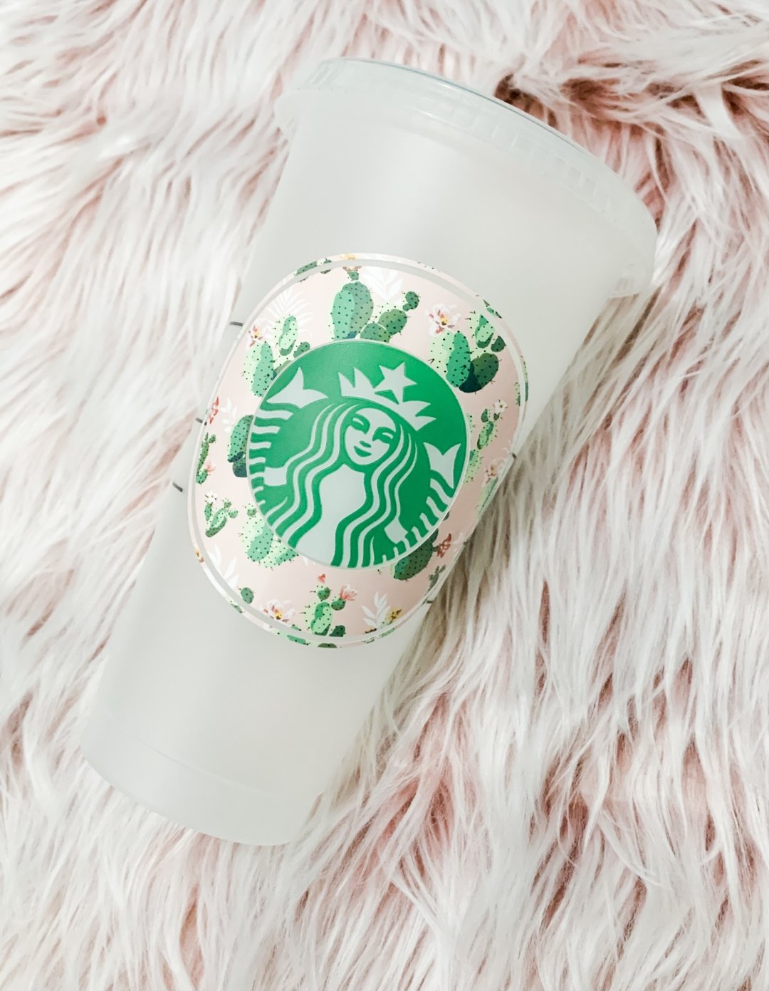 Peach Cactus Cold or Hot Cup