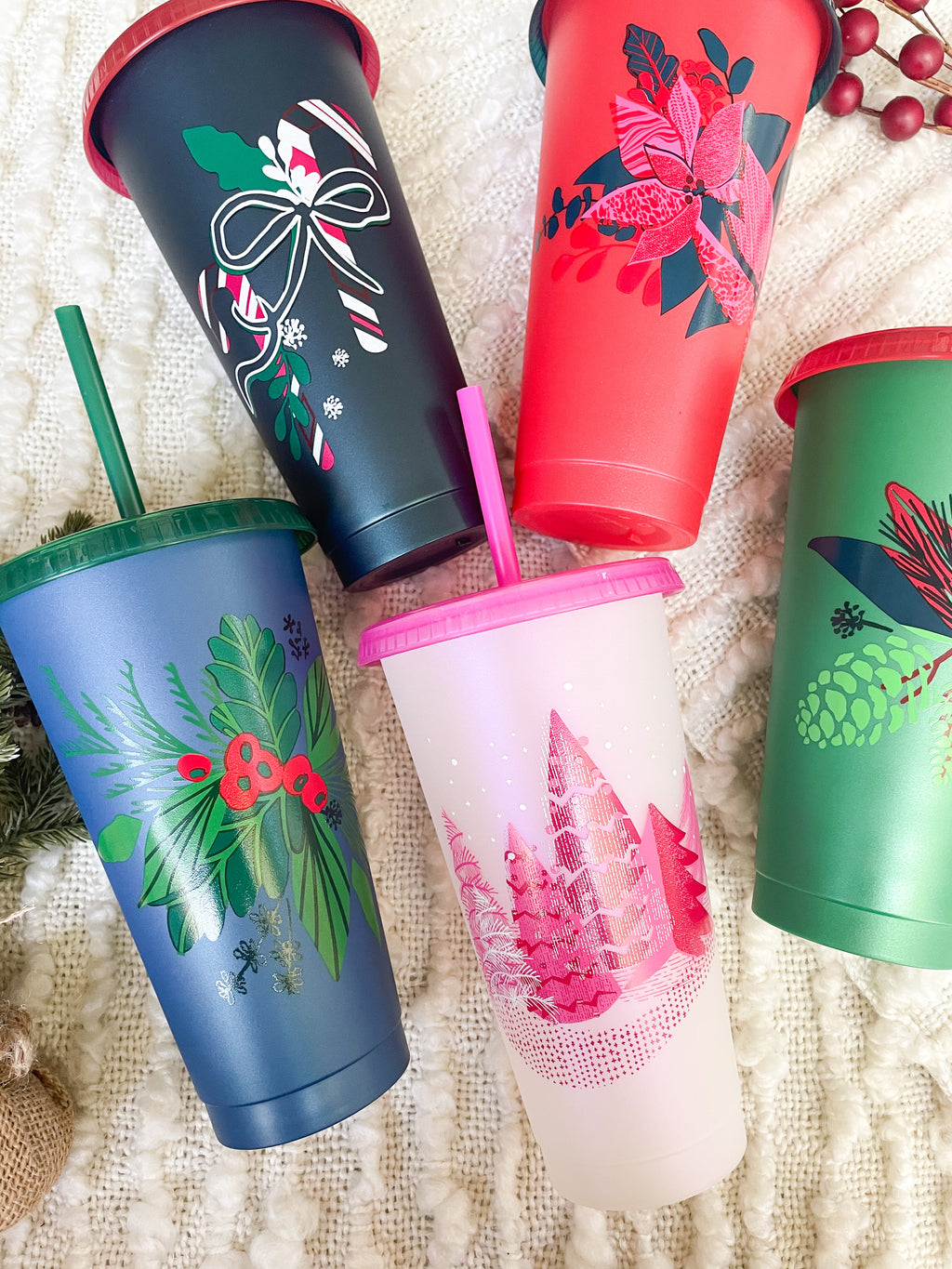 Limited Edition Holiday Printed Cold Cup