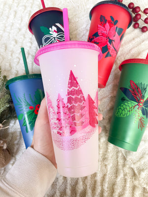 Limited Edition Holiday Printed Cold Cup