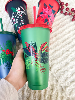 Limited Edition Holiday Printed Cold Cup