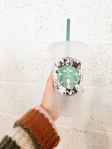 Cowhide Cold or Hot Cup