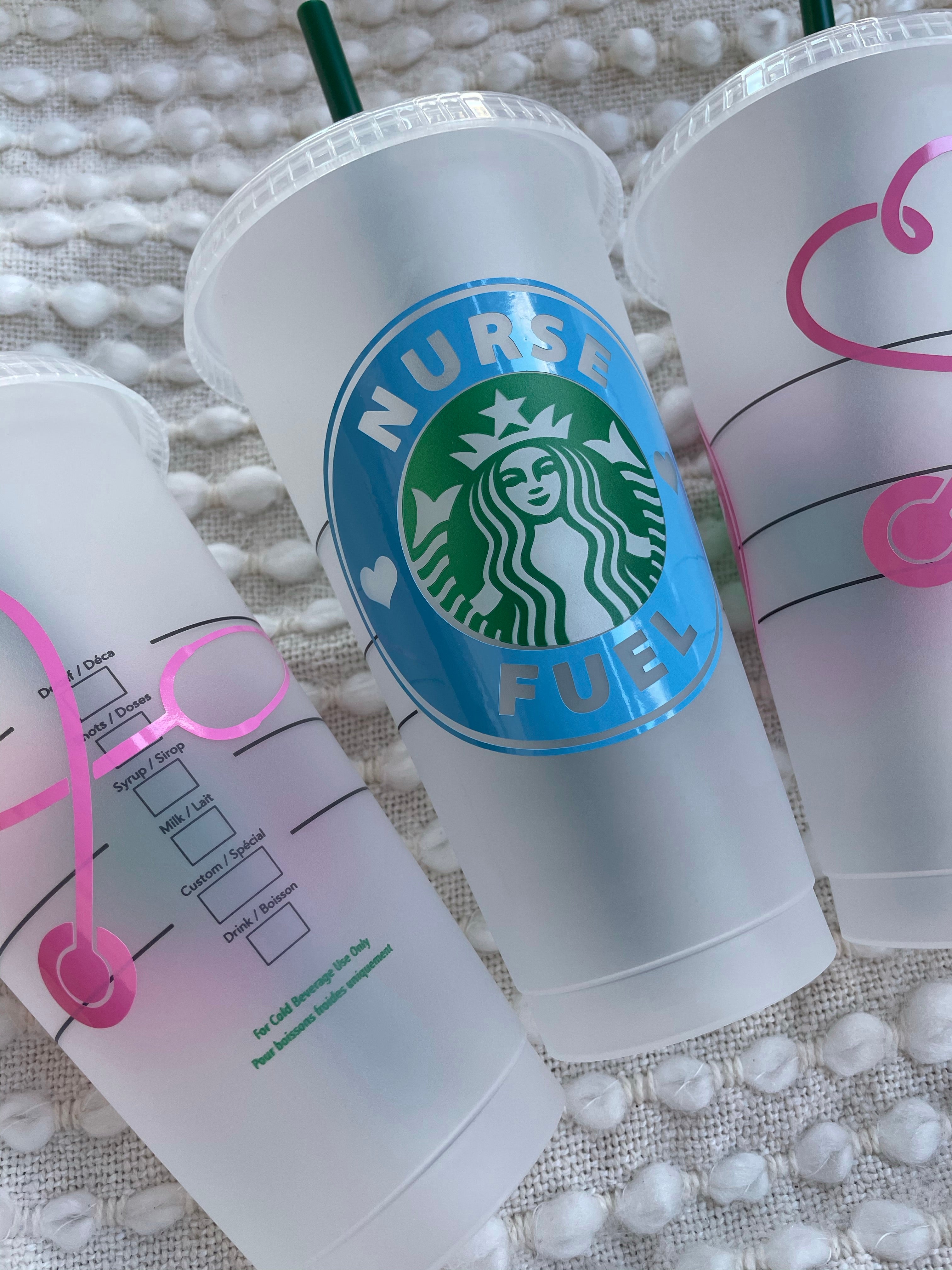 Nurse Fuel Starbucks Cup Personalized with School Colors