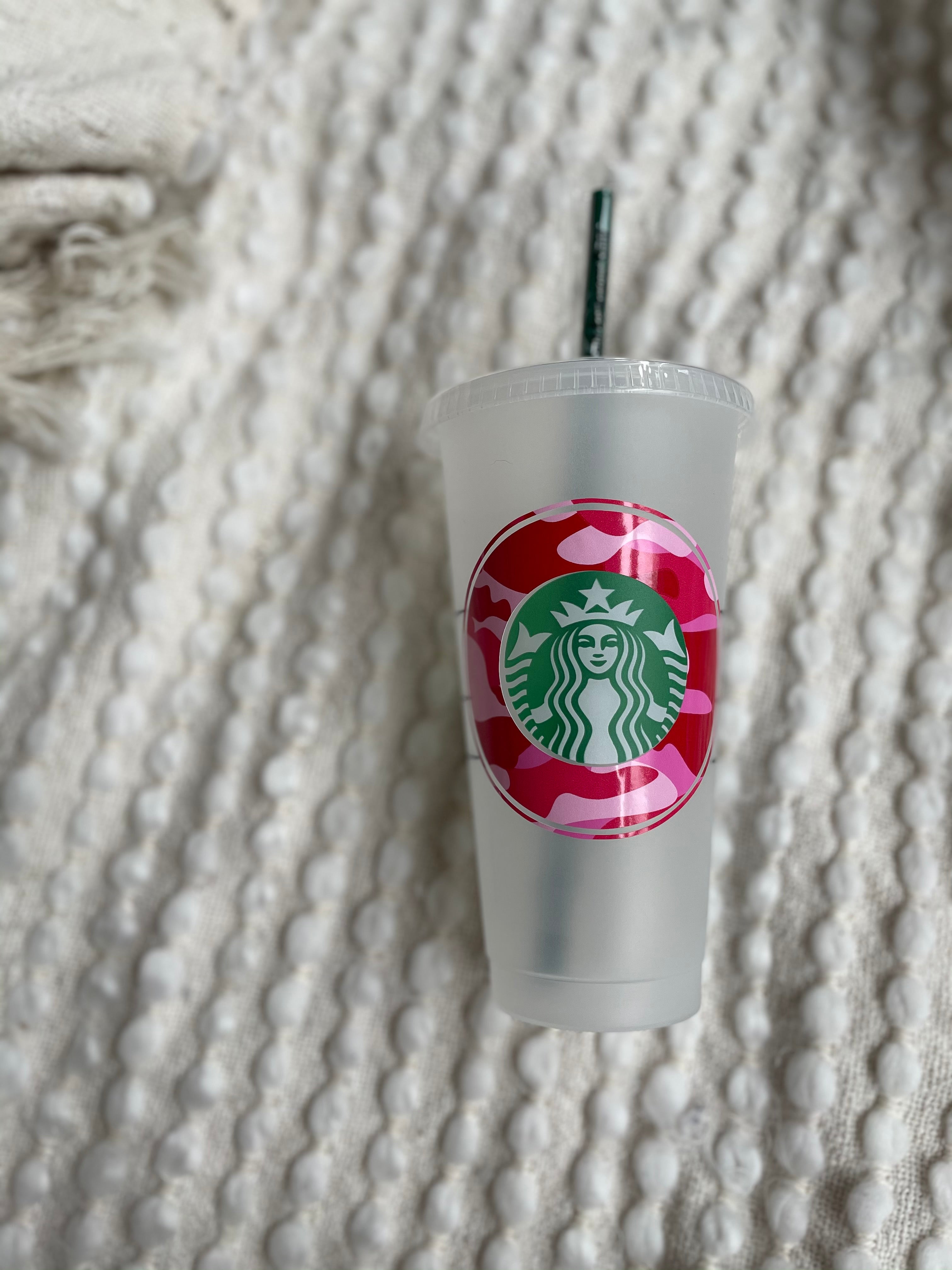 Pink Camo Cold or Hot Cup