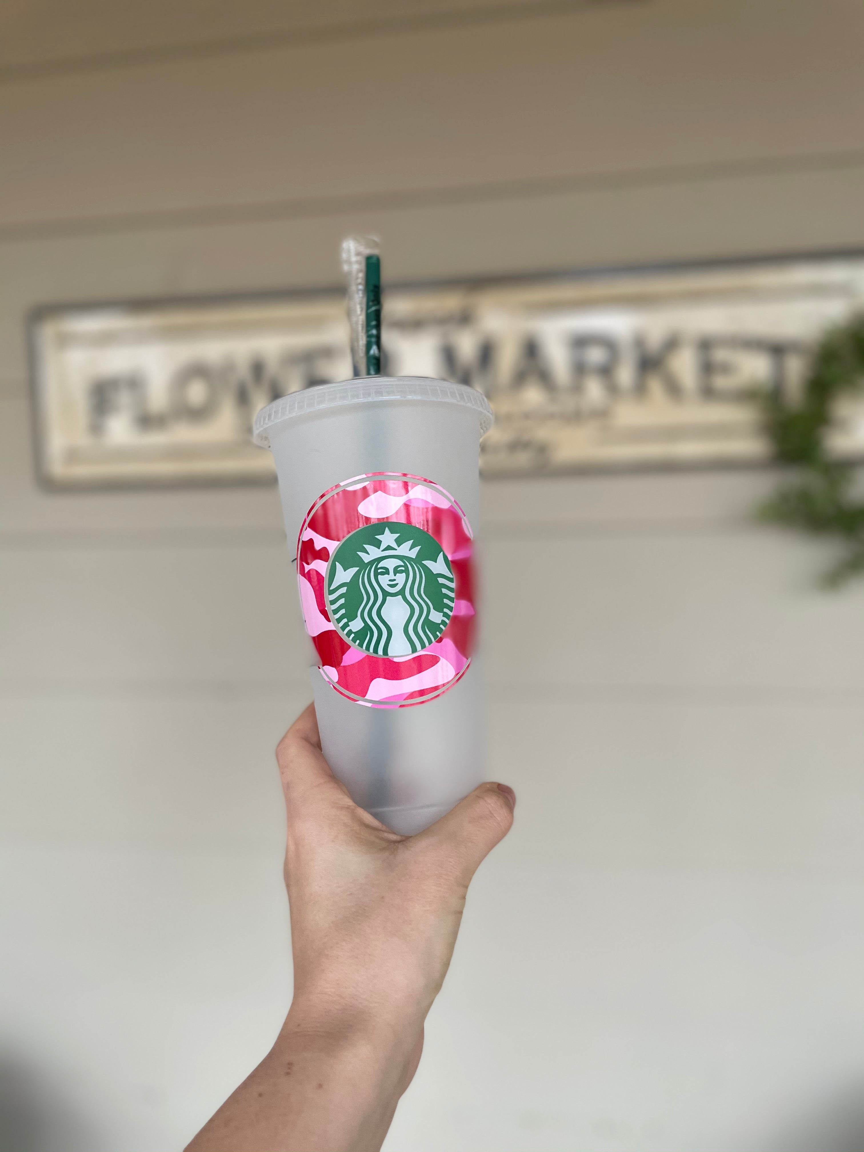 Pink Camo Cold or Hot Cup